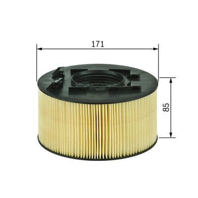 Bosch S 3093 Hava filtresi elemanı, Motor 1