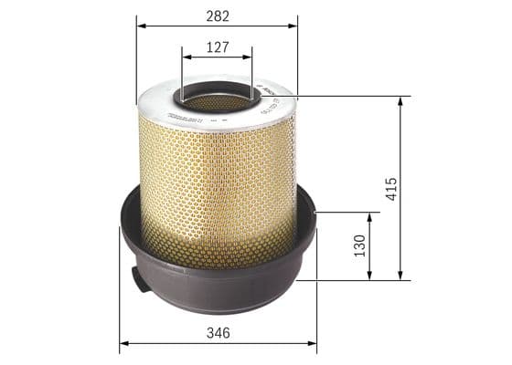 Bosch S 3730 Hava filtresi elemanı, Motor 1