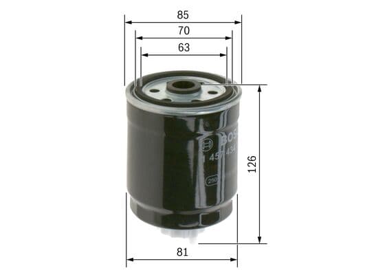 Bosch N 4103 Yakıt filtresi değiştirilebilir gövdesi küçük görsel 5