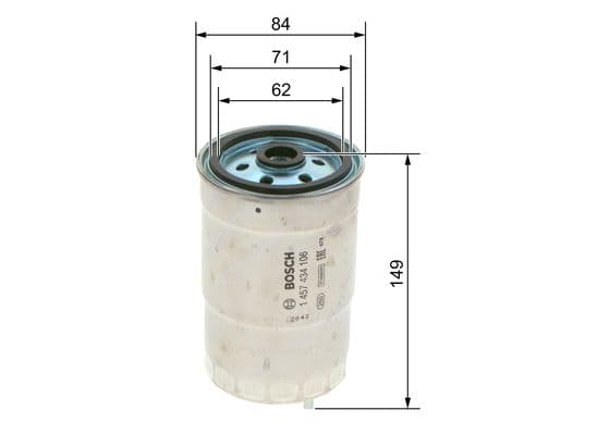 Bosch N 4106 Yakıt filtresi değiştirilebilir gövdesi 1