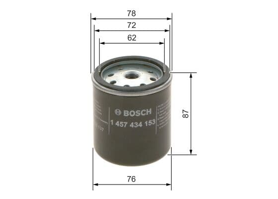 Bosch N 4153 Yakıt filtresi değiştirilebilir gövdesi küçük görsel 5