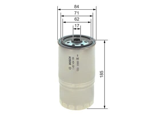 Bosch N 4184 Yakıt filtresi değiştirilebilir gövdesi küçük görsel 5
