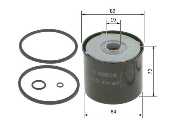 Bosch N 4201 Yakıt filtresi değiştirilebilir gövdesi küçük görsel 5
