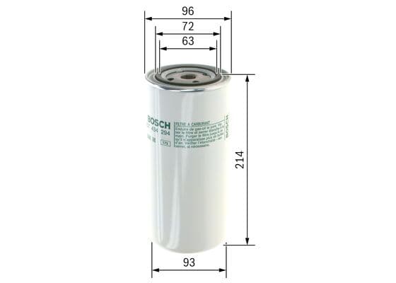 Bosch N 4294 Yakıt filtresi değiştirilebilir gövdesi küçük görsel 5