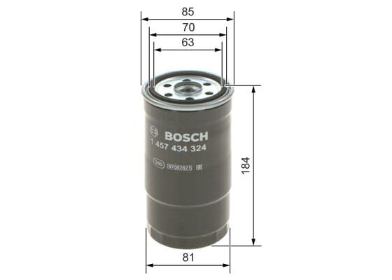 Bosch N 4324 Yakıt filtresi değiştirilebilir gövdesi küçük görsel 5