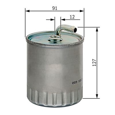 Bosch N 4416 Akaryakıt besleme borusu süzgeci 1