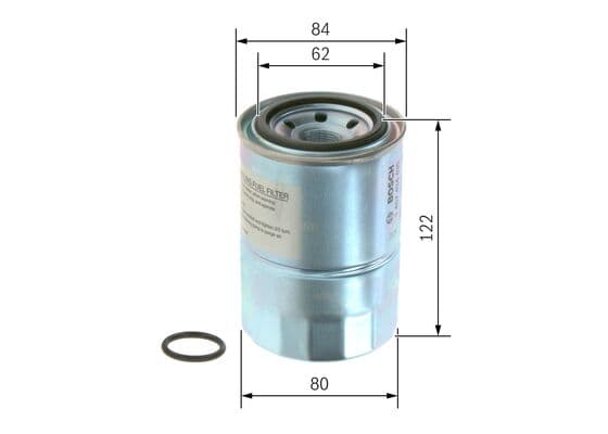 Bosch N 4435 Yakıt filtresi değiştirilebilir gövdesi küçük görsel 5