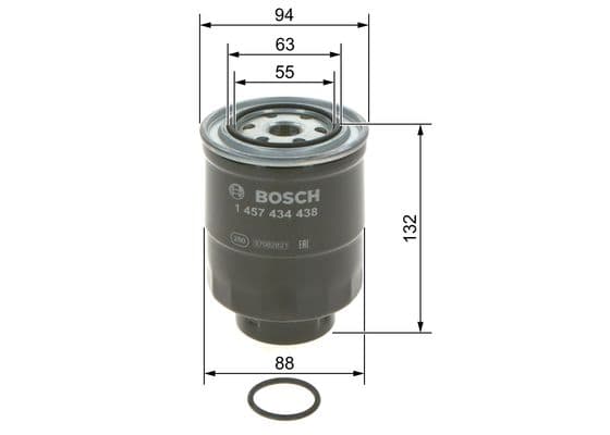 Bosch N 4438 Yakıt filtresi değiştirilebilir gövdesi 1