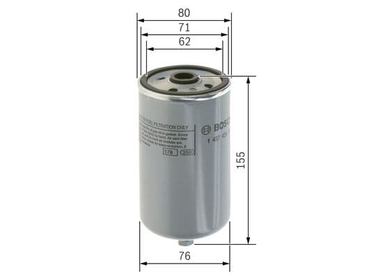 Bosch N 4447 Yakıt filtresi değiştirilebilir gövdesi küçük görsel 5