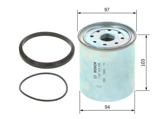 Bosch N 4448 Yakıt filtresi değiştirilebilir gövdesi küçük görsel 5
