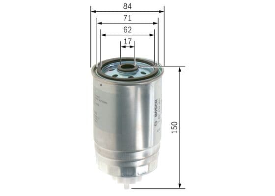 Bosch Filtre Sistemleri Yakıt filtresi değiştirilebilir gövdesi küçük görsel 5