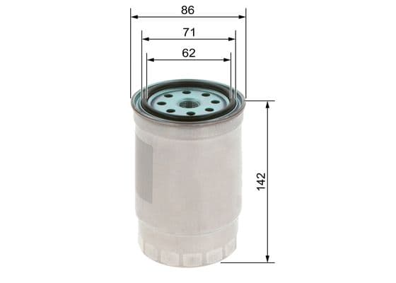 Bosch N 4511 Yakıt filtresi değiştirilebilir gövdesi 1