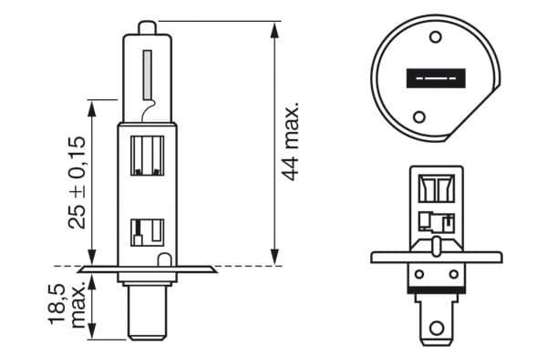 Bosch H1 Ampul, Plus 150 Gigalight küçük görsel 7