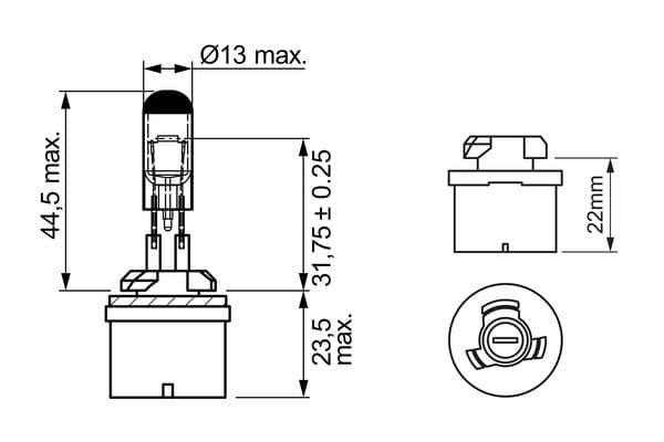 Bosch H27W/1 (880) Ampul, Pure Light küçük görsel 6