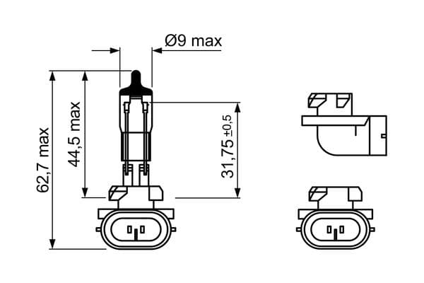 Bosch H27W/2 (881) Ampul, Pure Light küçük görsel 6