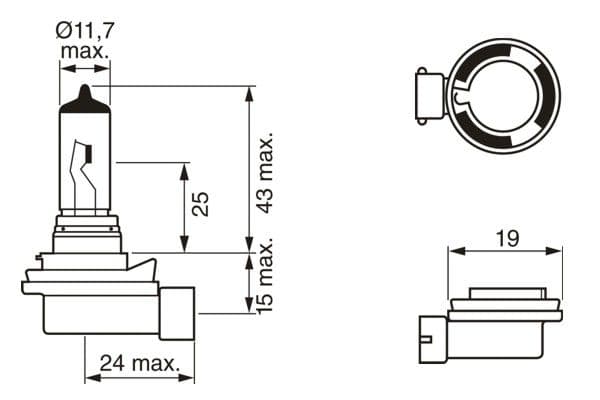 Bosch H8 Ampul, Pure Light küçük görsel 6