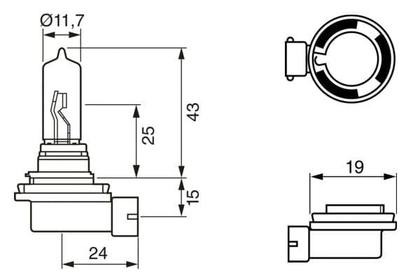 Bosch H9 Ampul, Pure Light küçük görsel 6