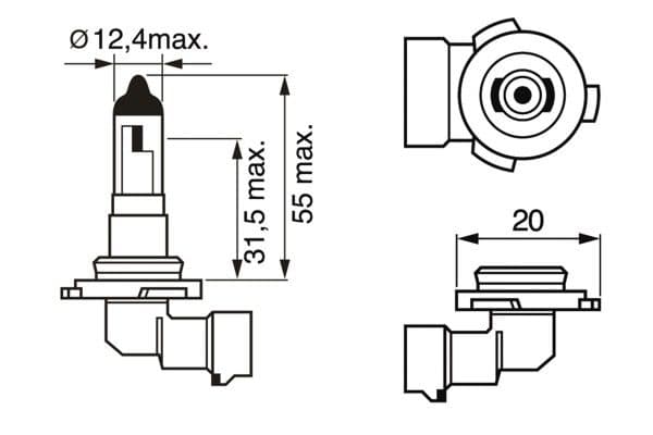 Bosch H10 Ampul, Pure Light küçük görsel 6
