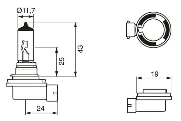 Bosch H11 Ampul, Ultra White küçük görsel 6