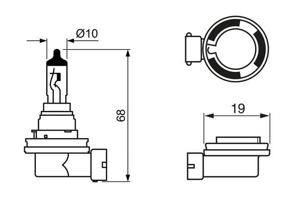 Bosch H16 Ampul, Pure Light küçük görsel 5