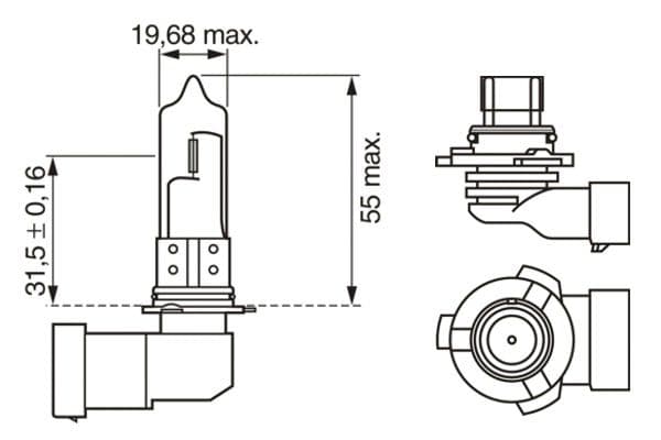 Bosch HB3 Ampul, Pure Light küçük görsel 6
