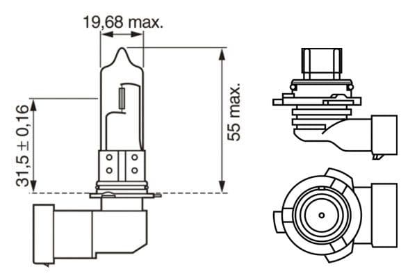 Bosch HB4 Ampul, Plus 120 Gigalight küçük görsel 6