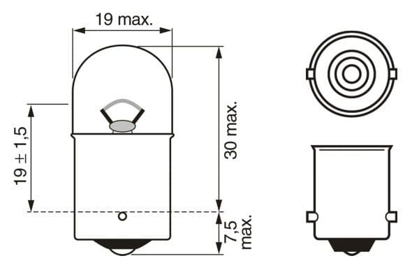 Bosch RY10W Ampul, Pure Light küçük görsel 7