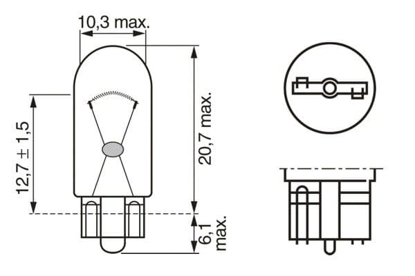 Bosch W5W Ampul, Ultra White küçük görsel 9