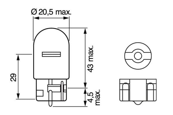 Bosch WY21W Ampul, Pure Light küçük görsel 7