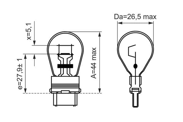 Bosch P27/7W Ampul, Pure Light küçük görsel 6