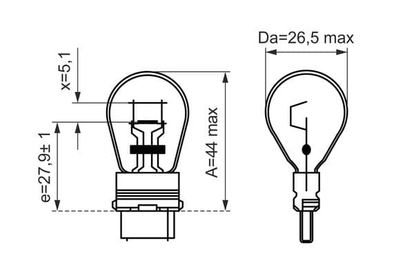 Bosch PY27/7W Ampul, Pure Light küçük görsel 6