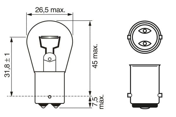 Bosch P21W (BA15d) Ampul, Pure Light küçük görsel 6