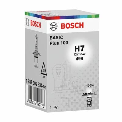 Bosch H7 Ampul, Basic Plus 100 1