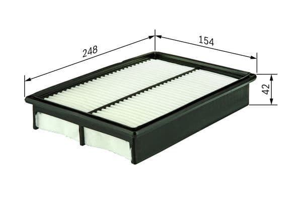 Bosch S 9137 Hava filtresi elemanı, Motor 1