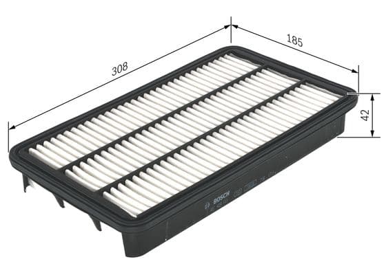 Bosch S 9151 Hava filtresi elemanı, Motor 1