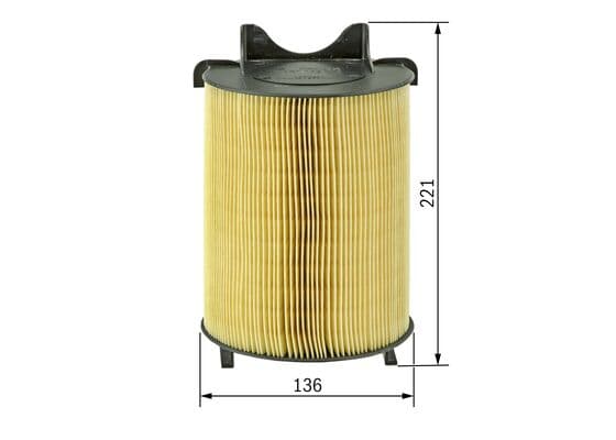 Bosch S 9405 Hava filtresi elemanı, Motor küçük görsel 6