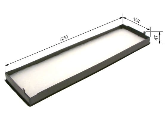 Bosch M 1156 Filtre, iç kısım küçük görsel 5