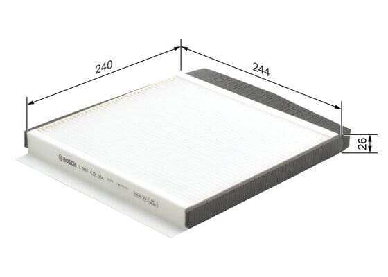 Bosch M 2064 Filtre, iç kısım küçük görsel 5