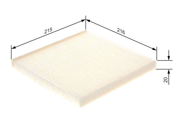 Bosch M 2085 Filtre, iç kısım 1