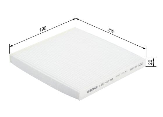 Bosch M 2088 Filtre, iç kısım küçük görsel 5
