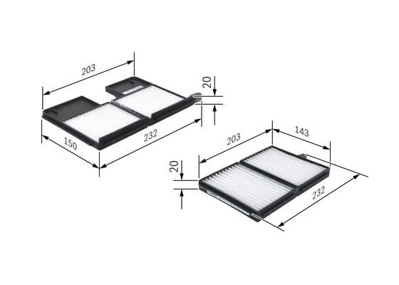 Bosch M 2159 Filtre, iç kısım 1