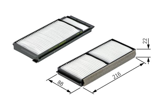 Bosch M 2163 Filtre, iç kısım 1