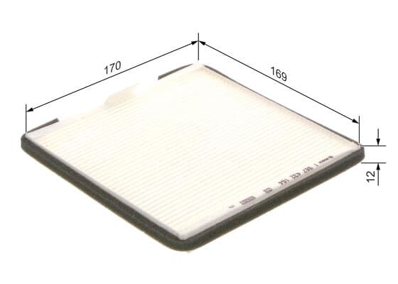 Bosch M 2164 Filtre, iç kısım küçük görsel 5
