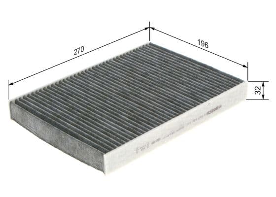 Bosch Filtre Sistemleri İç mekan aktif karbon filtresi 1