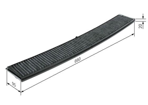 Bosch R 2336 İç mekan aktif karbon filtresi küçük görsel 5