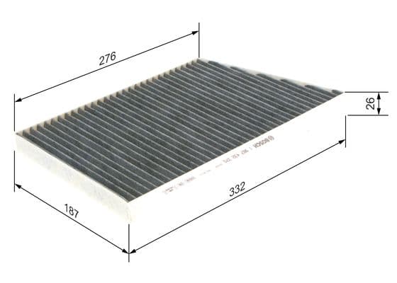 Bosch R 2370 İç mekan aktif karbon filtresi 1
