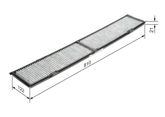 Bosch R2424 İç mekan aktif karbon filtresi küçük görsel 5