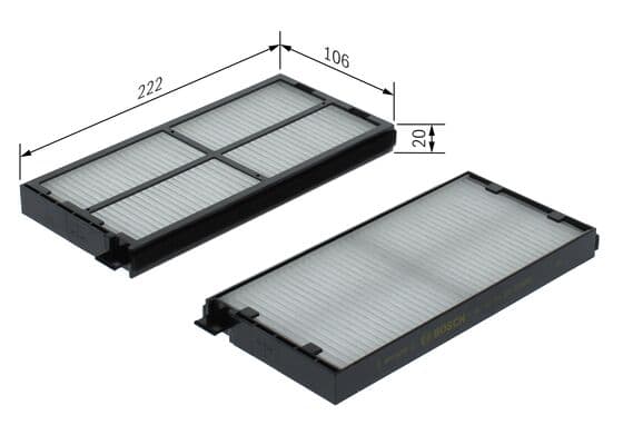 Bosch M 5158 Filtre, iç kısım küçük görsel 5