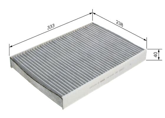 Bosch R 5559 İç mekan aktif karbon filtresi küçük görsel 5