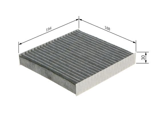 Bosch R 5589 İç mekan aktif karbon filtresi 1